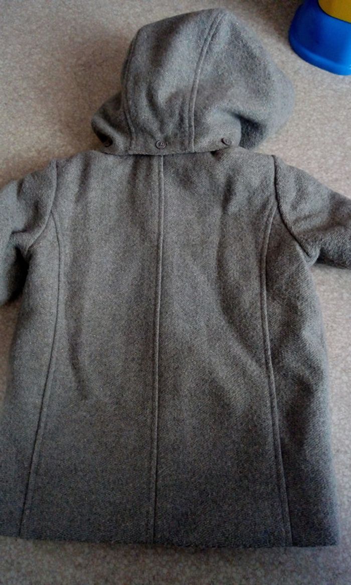 Manteau gris à capuche Galeries Lafayette - photo numéro 4