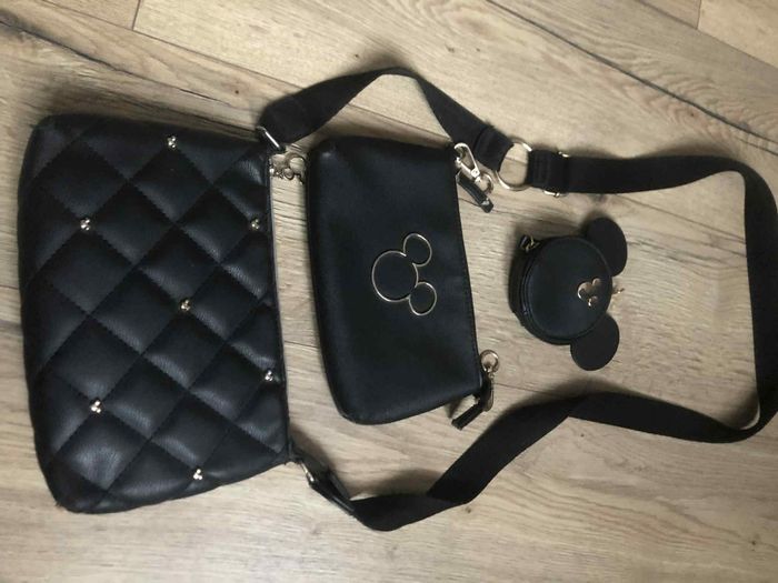 Sac Disney Mickey noir avec porte monnaie