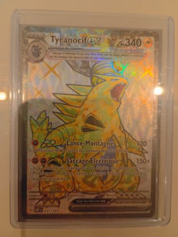 Carte Pokémon Tyranocif ex 211/197 Écarlate et Violet Obsidienne en Flammes
