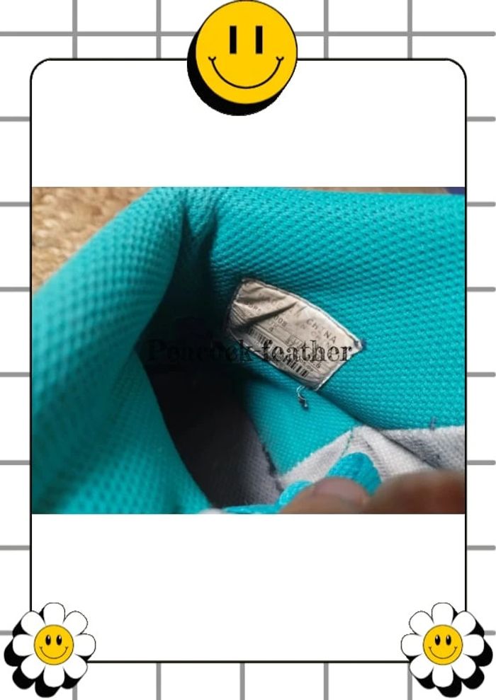 Baskets Nike grises turquoise 37.5 - photo numéro 9
