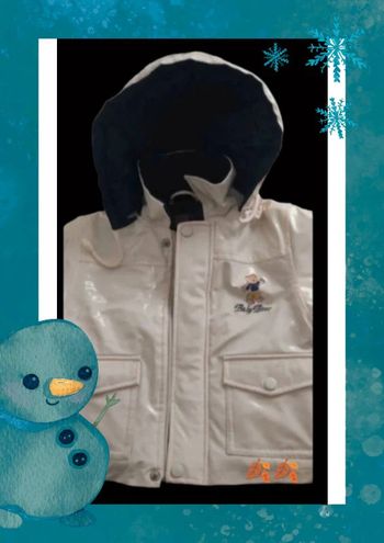 Manteau ciré à capuche