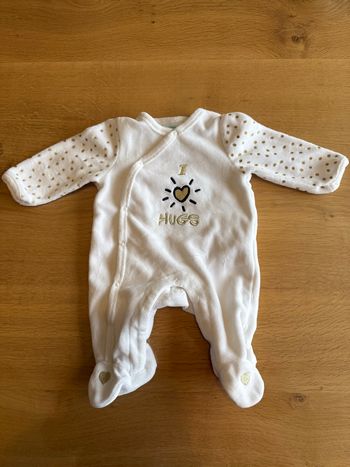 Pyjama chaud 0-1 mois 50 cm