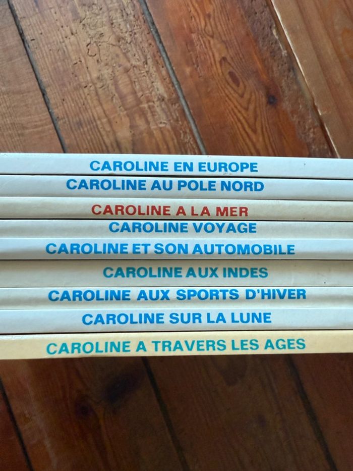 TBE - Lot de 9 livres Caroline bd Grands albums Hachette anciens vintage blanc - photo numéro 6