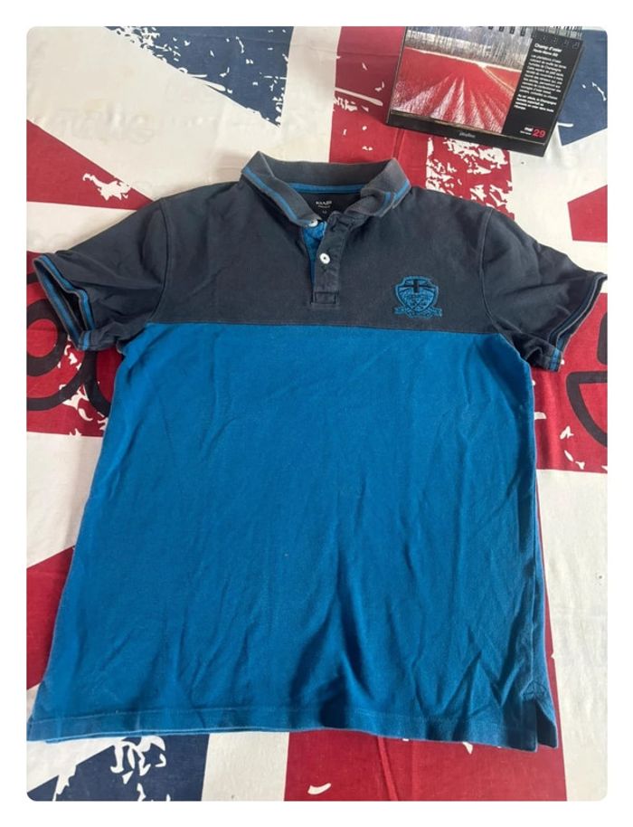 Polo Kiabi taille xs/s gris bleu