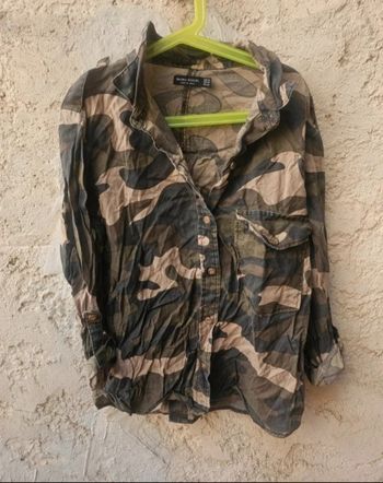 Chemise manche longue motif militaire/camouflage