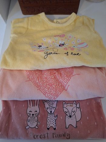 Lot pyjama bébé fille 62cm 3 mois 