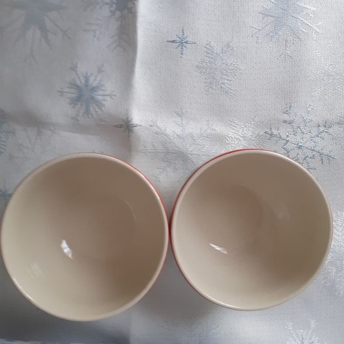 2 Petits Bols faïence+ 2 cuillères métal argenté*2 poinçons - photo numéro 9