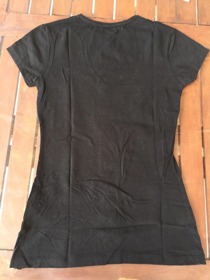 T-shirt Zara noir et or - photo numéro 2