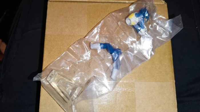 New Figurine Gashapon Vegeta God Blue Dragon Ball Super HG Bandai figure rare - photo numéro 2