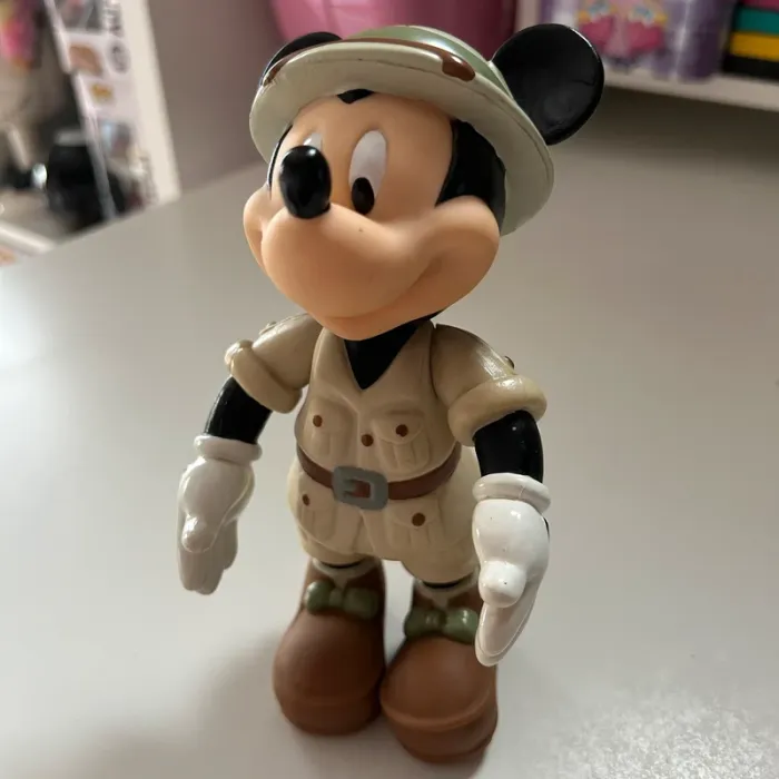 Figurine articulée disney mickey explorateur vintage - photo numéro 2