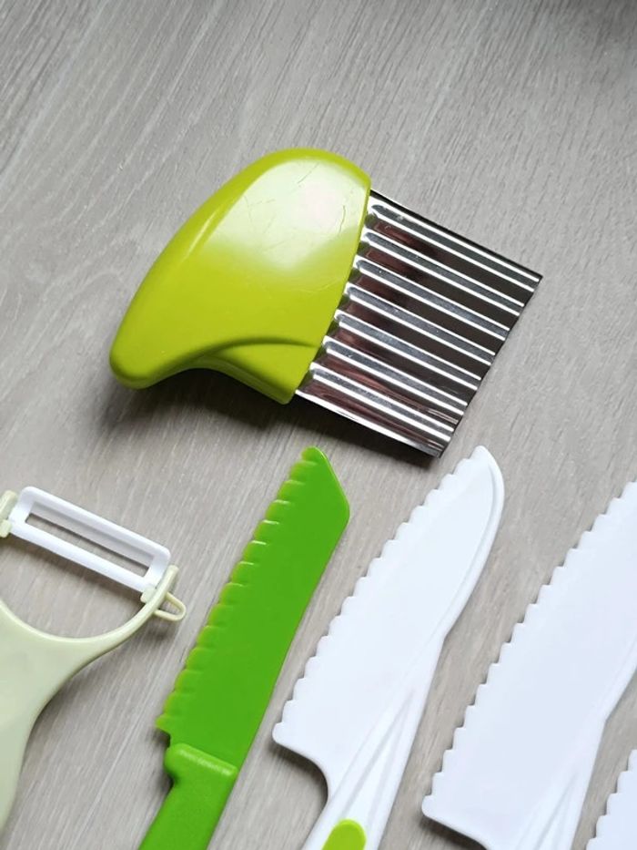 Ensemble de cuisine 6 pièces pour enfant neuf vert - photo numéro 4