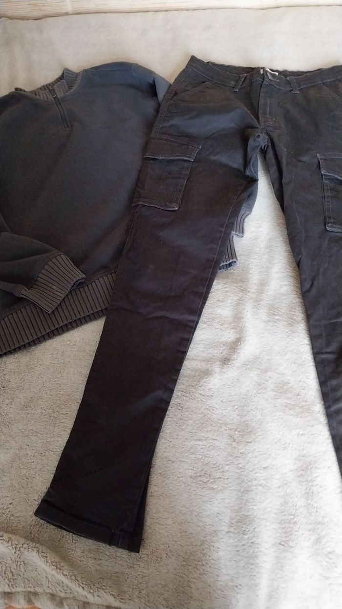 Lot 15 vêtements garçon 14 ans - photo numéro 4