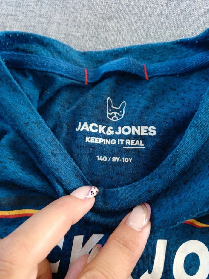 C53 t-shirt bleu Jack&Jones 9-10 ans - photo numéro 3