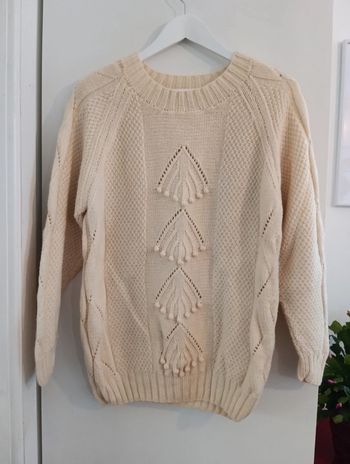 Pull écru handmade taille 42 estimée