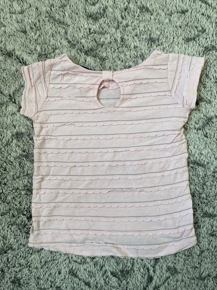 Teeshirt rose pâle Okaidi - 4 ans - photo numéro 4