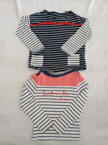 Lot de 2 marinières 4 ans