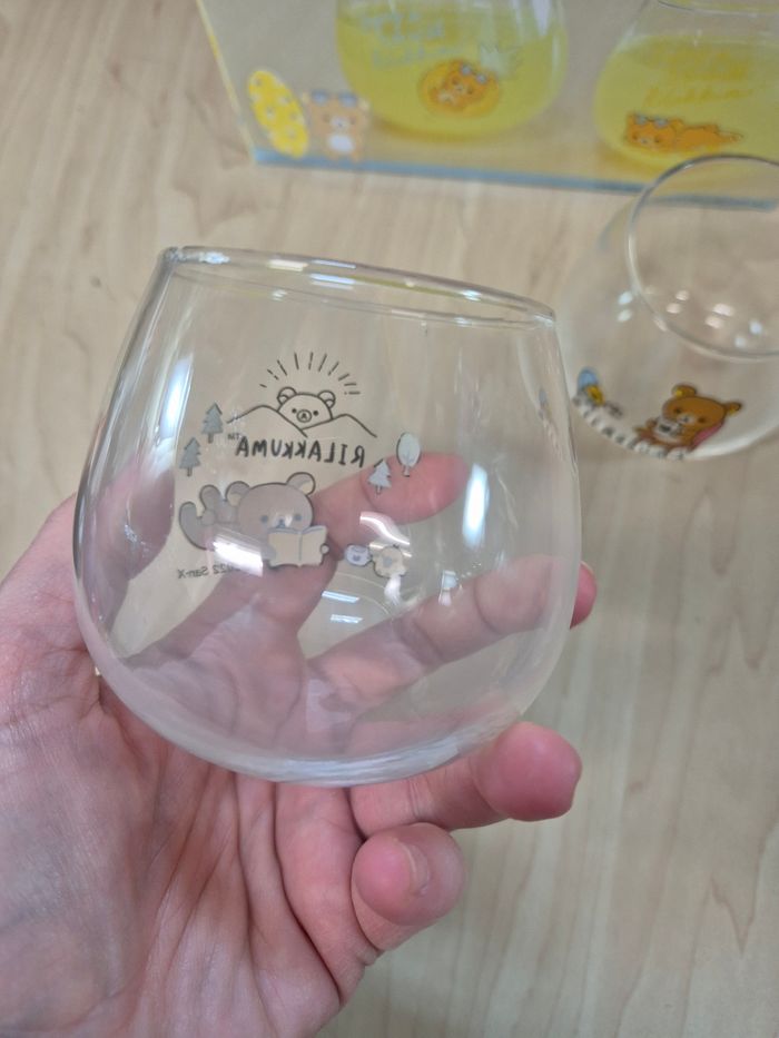 Set 2 verres Rilakkuma Style Yura Yura - photo numéro 4
