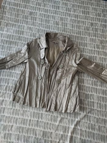 Veste blazer trench beige satiné Kookaï taille 42