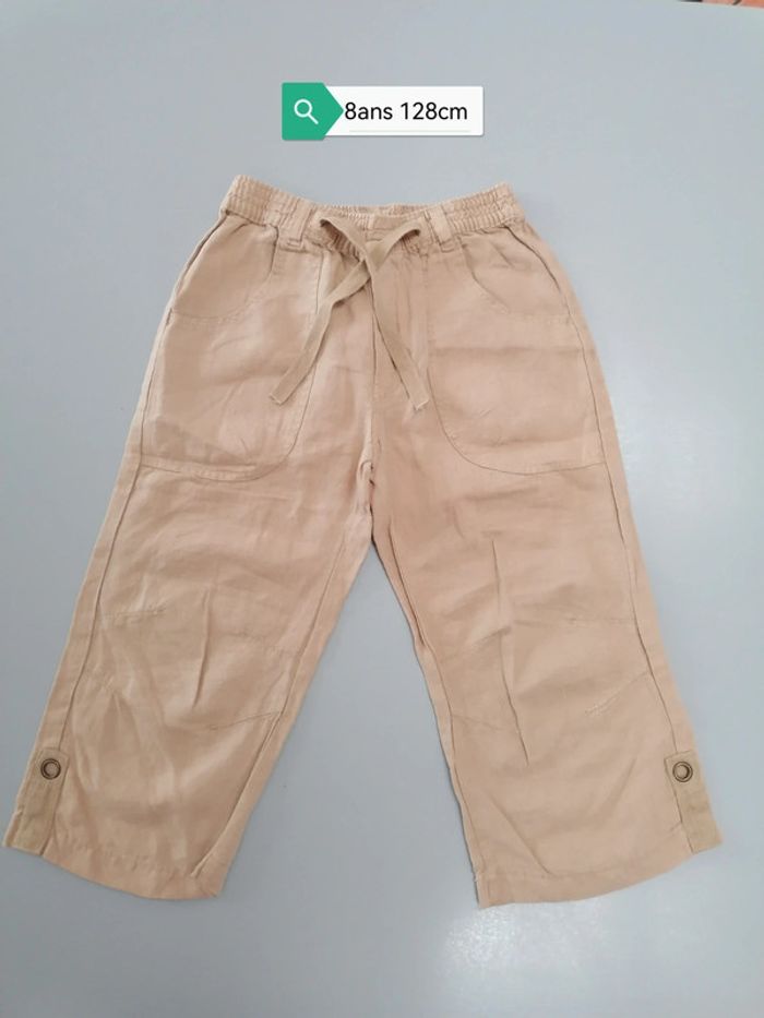 Bermudas en lin Captain Tortue 8ans 128cm