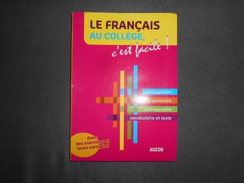 Livre: Le français au collège, c'est facile! (Auzou)