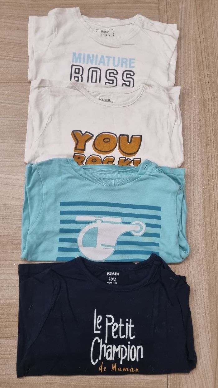 Lot t-shirts 18mois
