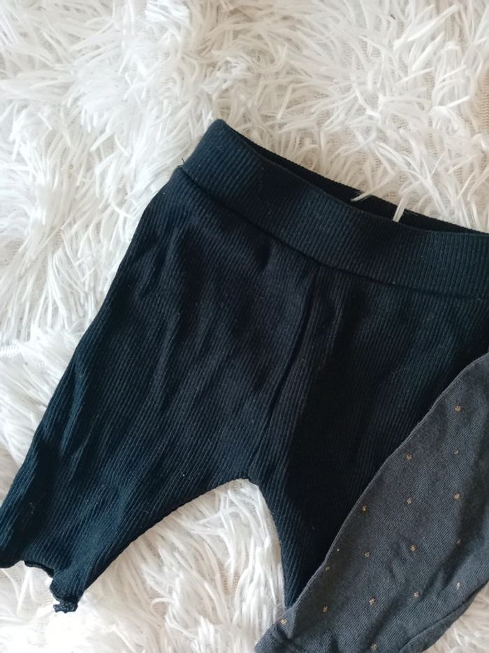 Lot 2 leggings 1mois Kiabi - photo numéro 2