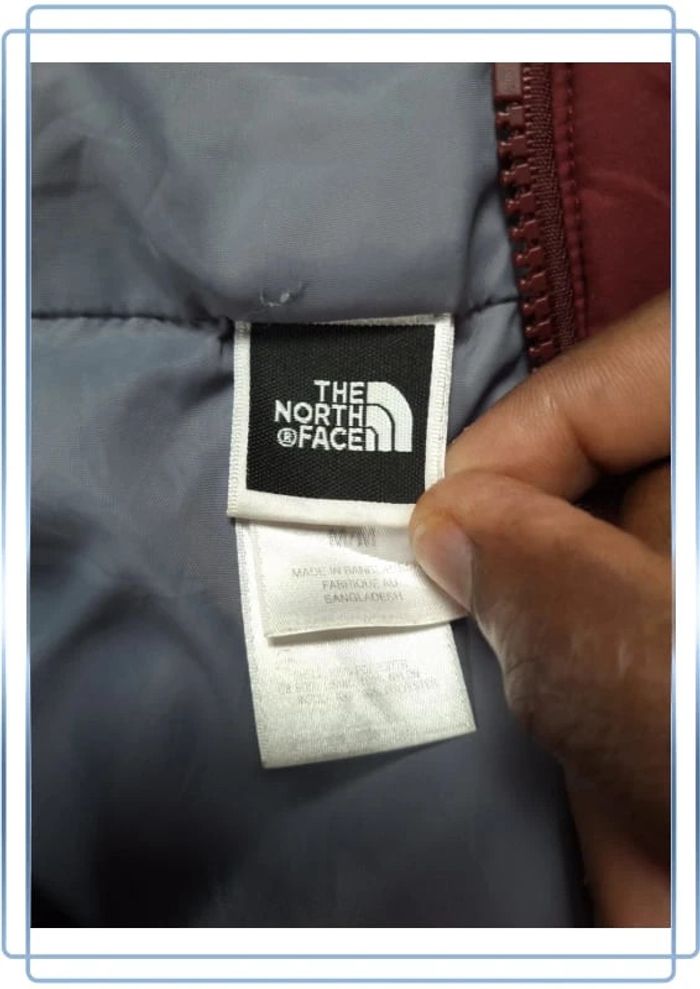 Veste coupe vent / imperméable the north face femme bordeaux taille M  brodé (340) - photo numéro 11