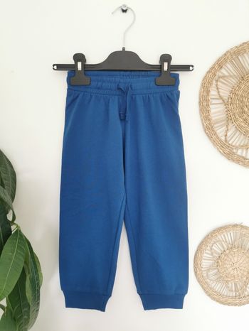 Pantalon de jogging bleu roi en coton biologique H&M 1.5/2 Ans