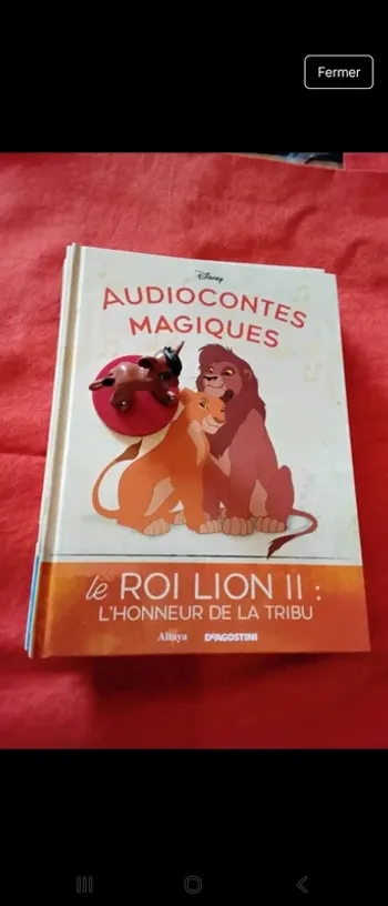 Livre+Figurine 61 audioconte magique altaya deagostini disney magic audio conte compte