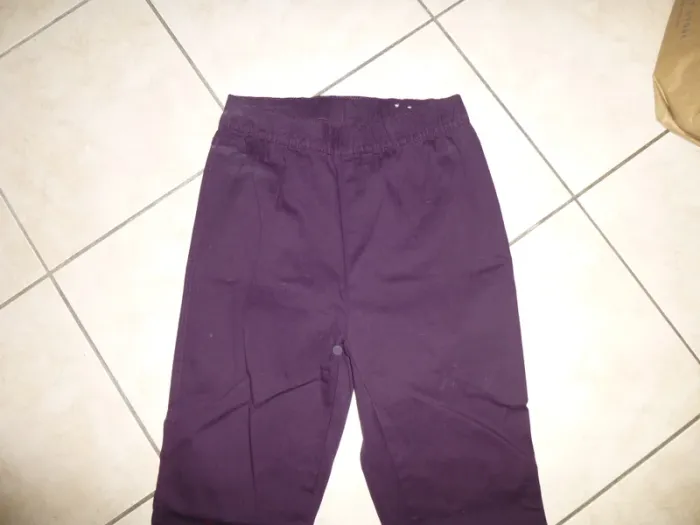pantalon stretch prune taille haute MS mode taille M - photo numéro 2