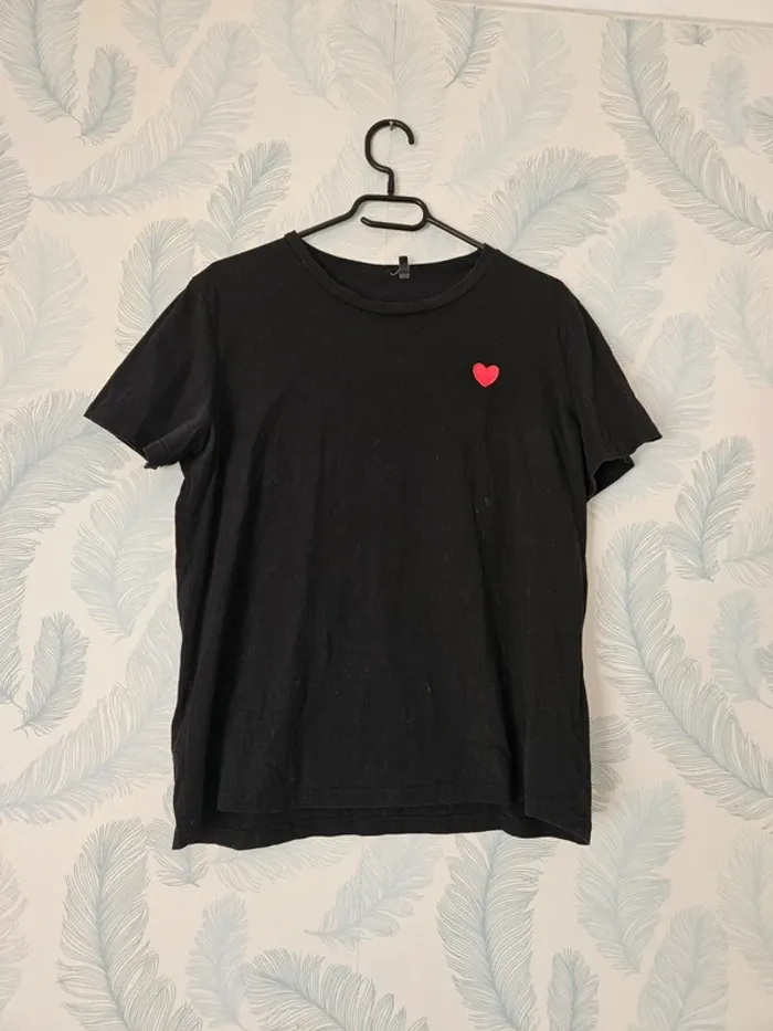 Tee-shirt cœur femme shein