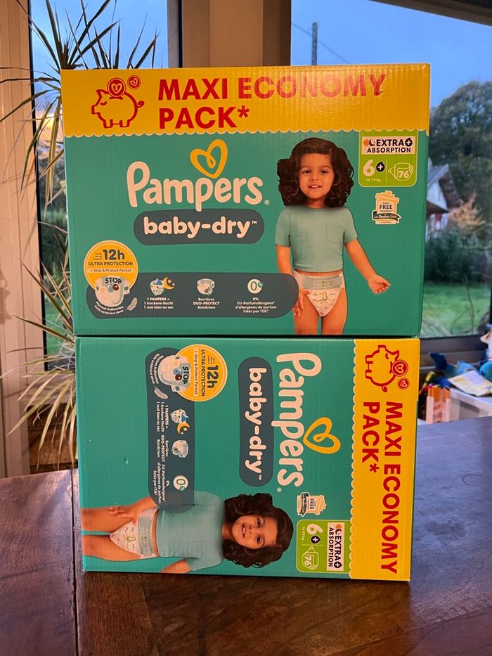 Couche taille 6+ Pampers : 152 couches