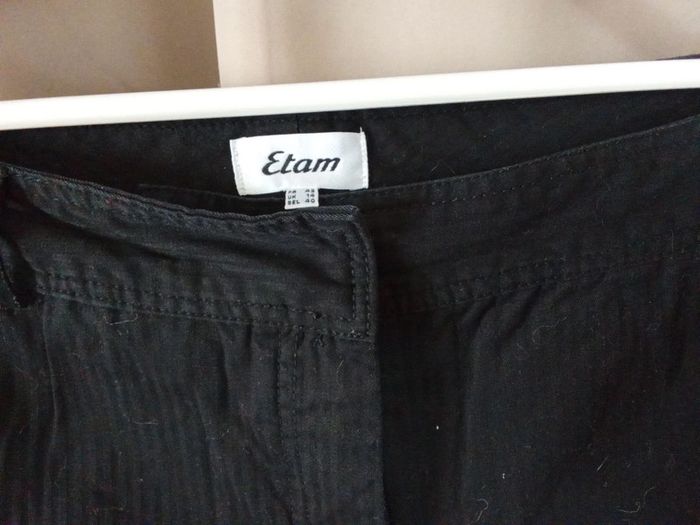 Pantalon noir avec rayure bootcute etam taille 42 - photo numéro 3