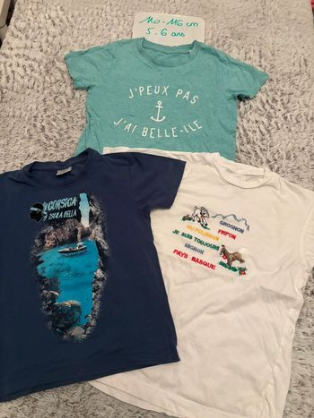 Lot 3 t-shirts 5-6 ans