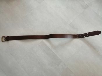 ceinture marron croute de cuir vachette 80/32 longueur 96 cm