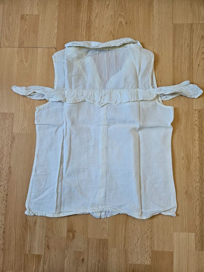 Blouse chemise jaune clair épaules dénudées taille 36 Jennyfer - photo numéro 7