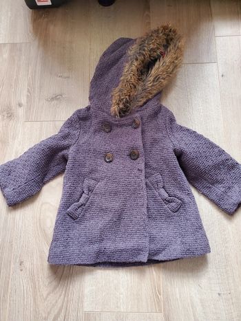 Manteau à capuche violet habillé taille 9 mois la redoute