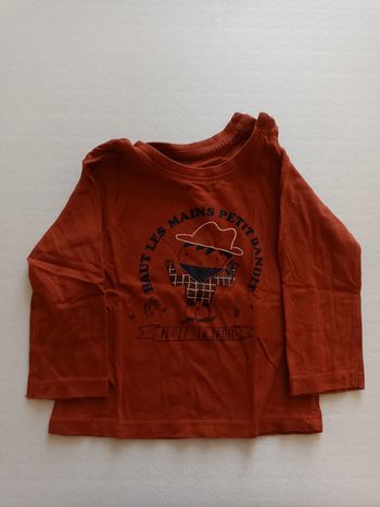 Tee-shirt manches longues 12 mois