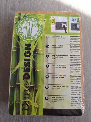 6 planches a découper en bambou 