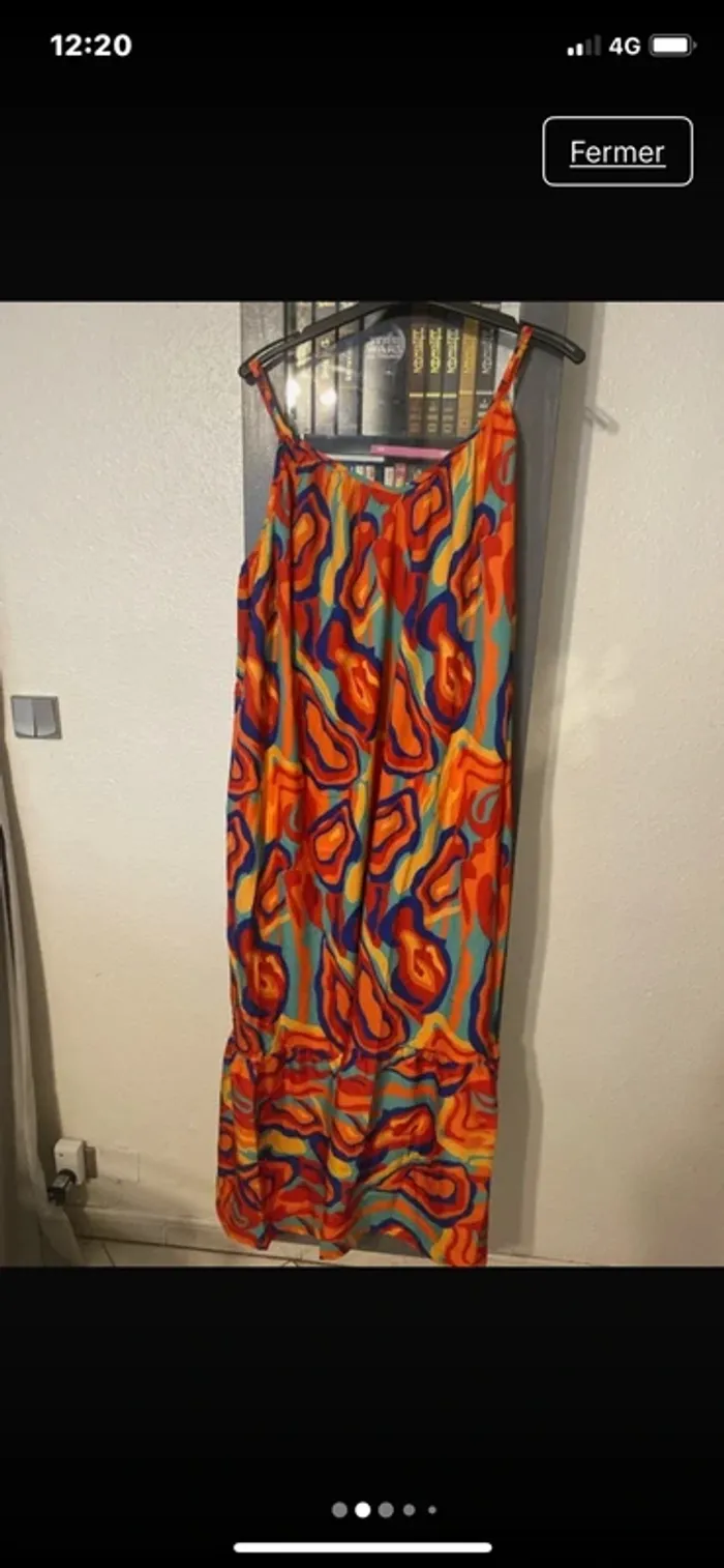 superbe robe longue été à bretelle shein curve taille 54 neuve 7XL / 54 / 26 • Très bon - photo numéro 2