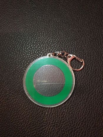 Porte-clés "Squid game" cercle vert