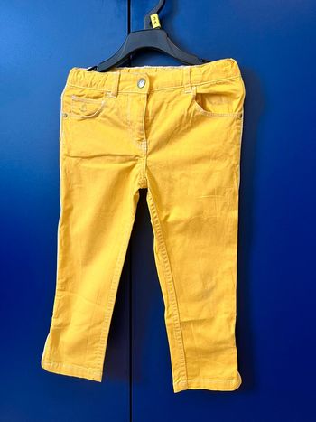 Jeans petit bateau jaune fille 4 ans