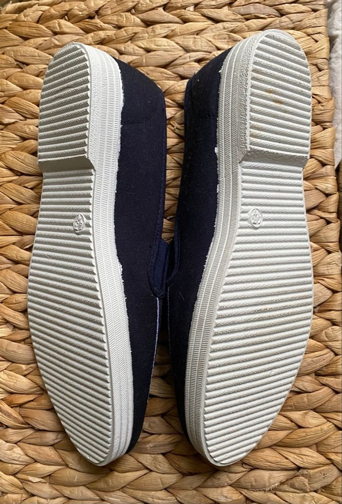 Mocassins/bateau en toile Taille 43