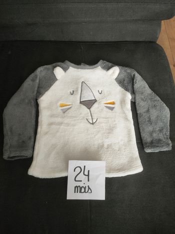 Haut de pyjama bébé garçon 24 mois gemo