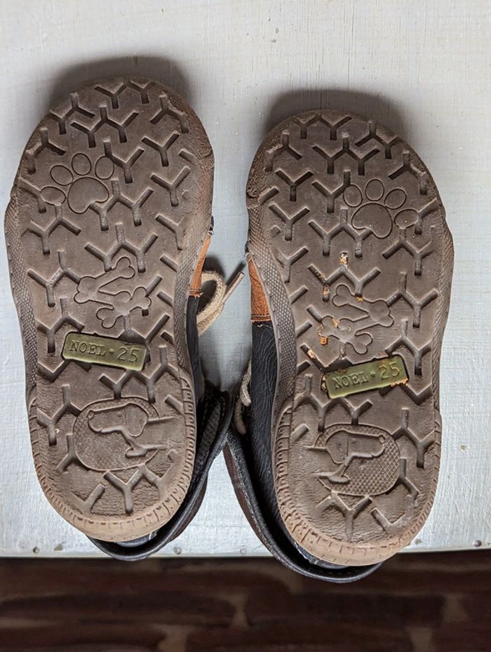 Chaussures montantes cuir bleu NOËL, Garçon – Taille 25 - photo numéro 4