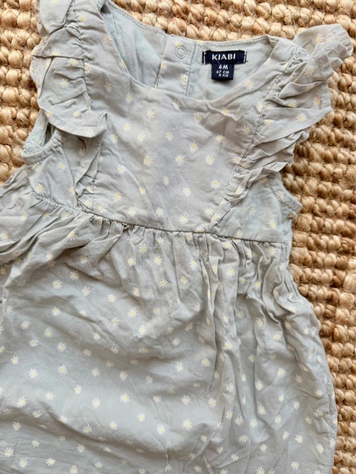 Robe + Bloomer Kiabi 6mois / 68cm - photo numéro 2