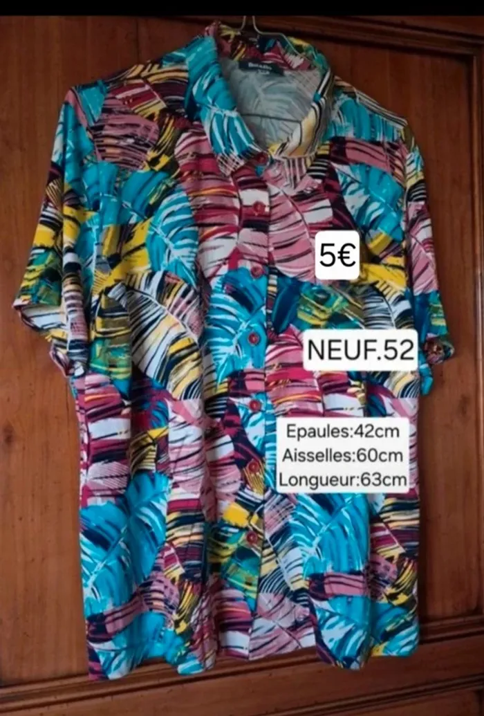 Lot chemise et polos NEUFS pour femme taille 52 - photo numéro 2