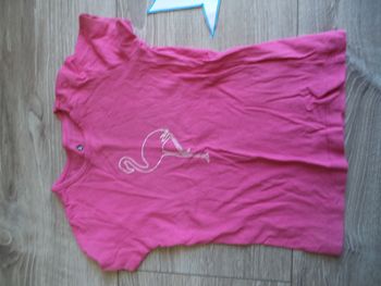 Tee-shirt flamand rose 2 ans