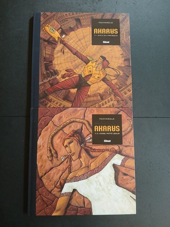 Lot de 2 bd akarus 1 et 2,EO (série complète)