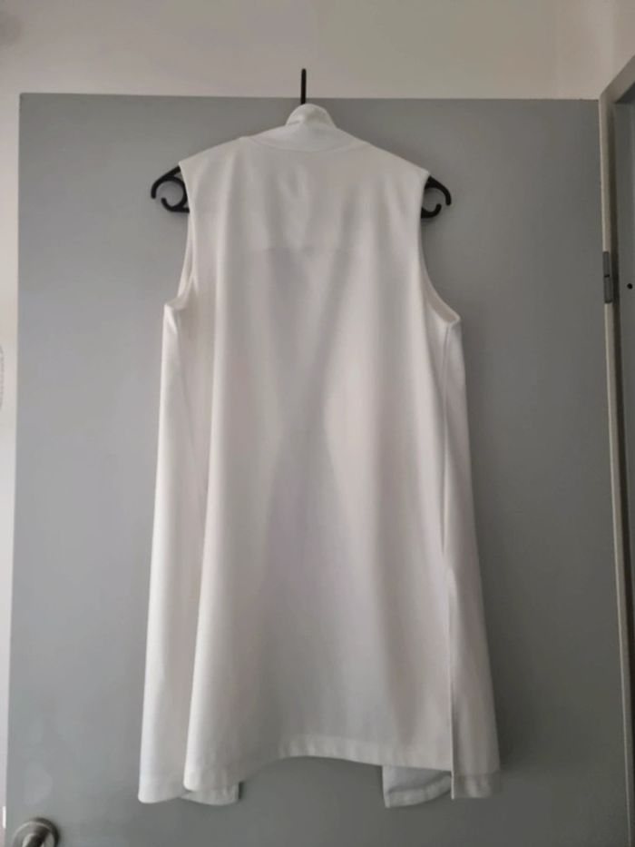 Gilet blanc cassé sans manches - New Look - Taille 38 - photo numéro 2